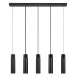 Nordlux Tilo Pendelleuchte Metall Schwarz | Geeignet für 5x GU10