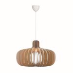 Nordlux Hazo 65 Pendelleuchte Holz Braun | Geeignet für 1x E27