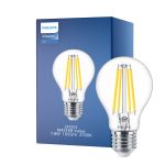 Philips MASTER Value LED Glühbirne E27 Birne Klar 7.8W 1055lm - 927 Extra Warmweiß | Höchste Farbwiedergabe - Dimmbar - Ersatz für 75W